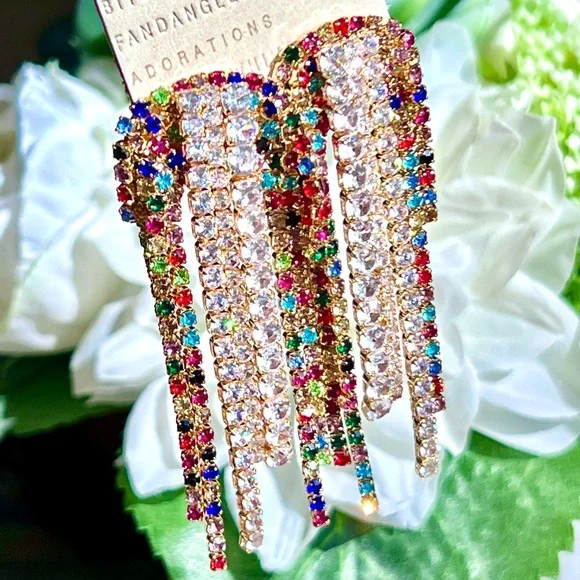 🌺🎉HP🎉🌺 NWT Anthropologie Beaded Crystal Chandeliers - Picture 11 of 16